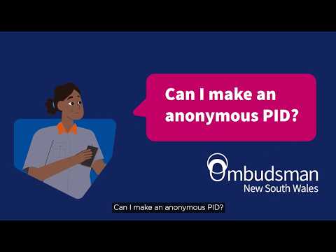 Can I make an anonymous Public Interest Disclosure? video thumbnail